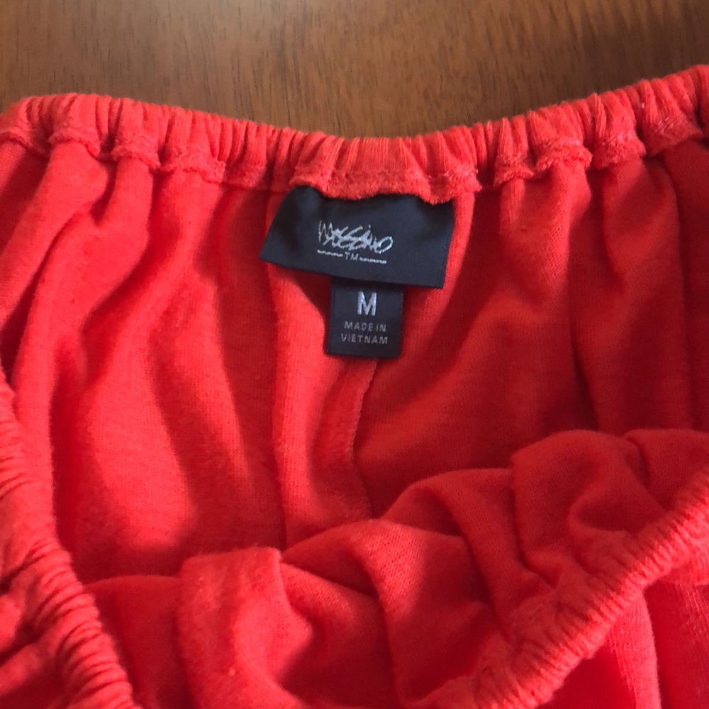 Orange Adjustable Ruffle Neckline Sleeveless Top … - image 8